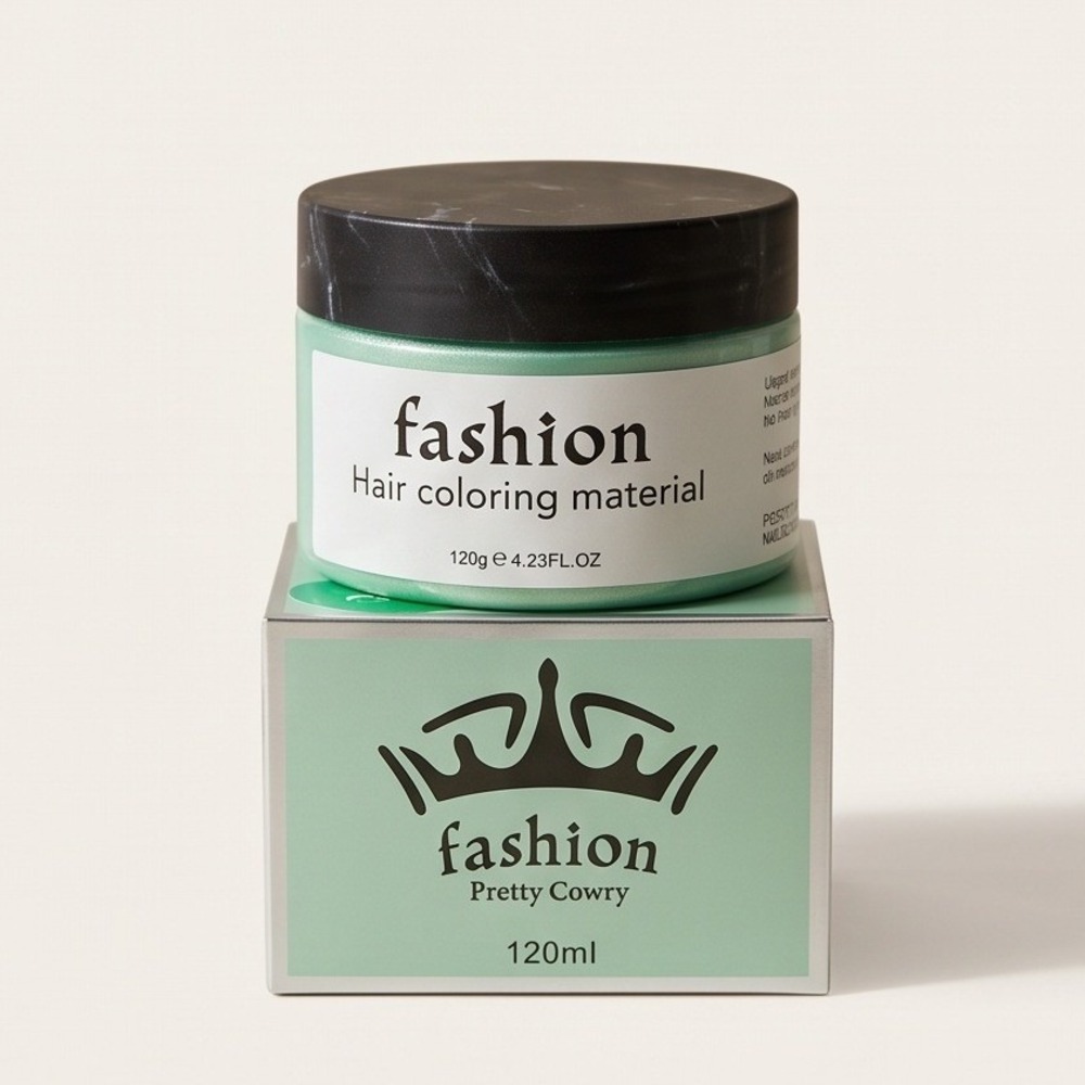 Pretty Cowry Fashion Hair Coloring Material Temporary Wax Green‎ 120g 4.23oz - Picture 9 of 9